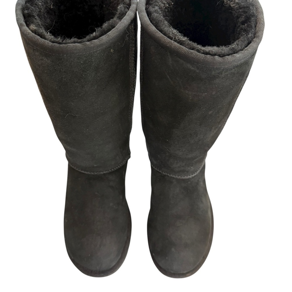 UGG Black Tall Boots Size 5 - Picture 4 of 9